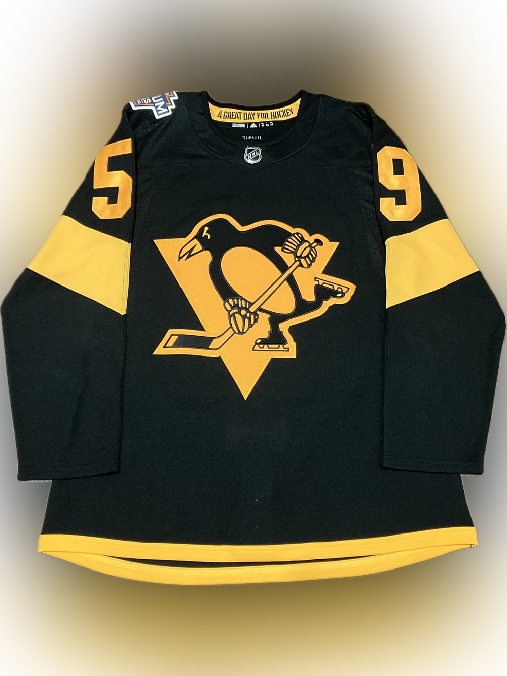 Pittsburgh Penguins Jake Guentzel 2019 Stadium Series Adidas NHL Hockey Jersey